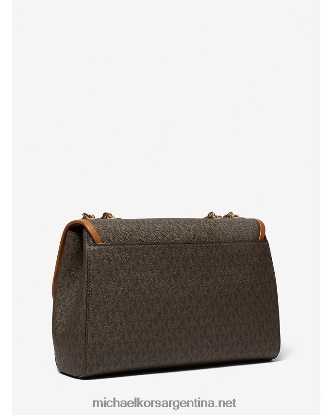 mujer marrón/bellota bolsa de hombro parker extragrande con logo Michael Kors T46HB01304