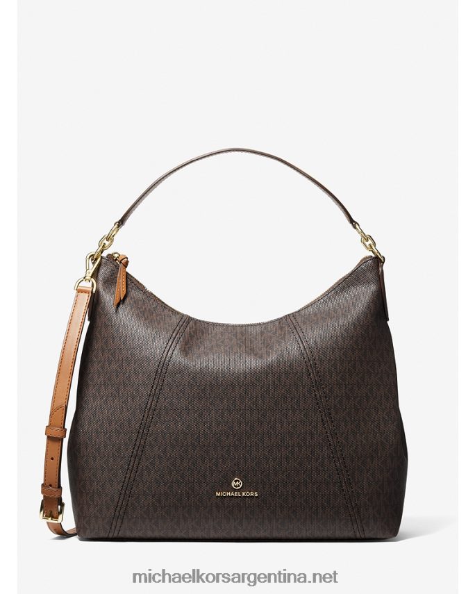 mujer marrón/bellota bolso de hombro Sienna grande con logo Michael Kors T46HB01386