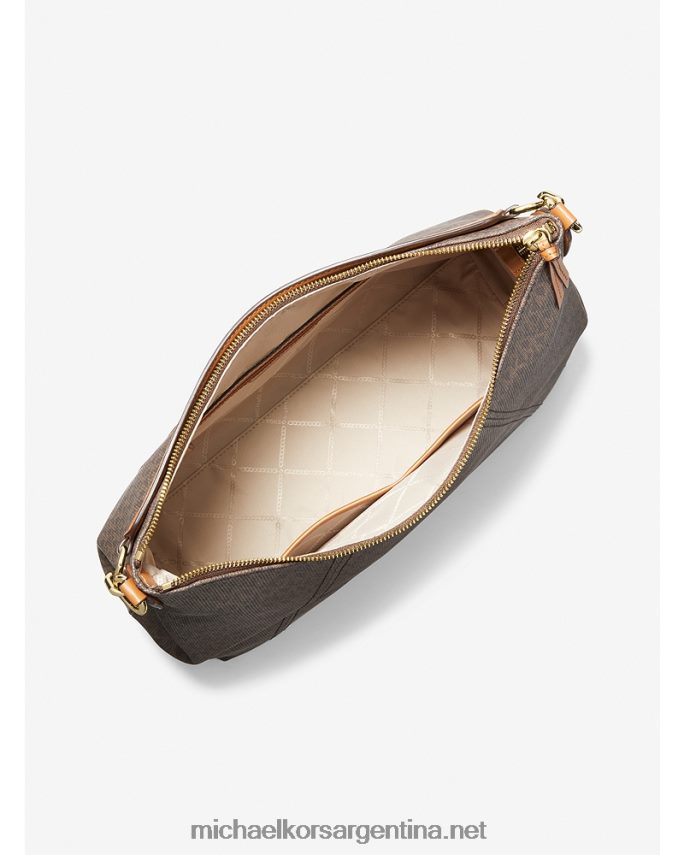 mujer marrón/bellota bolso de hombro Sienna grande con logo Michael Kors T46HB01386