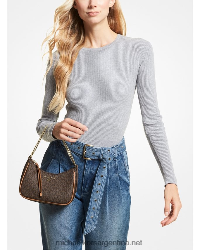 mujer marrón/bellota bolso de mano pequeño con logo Michael Kors T46HB01372