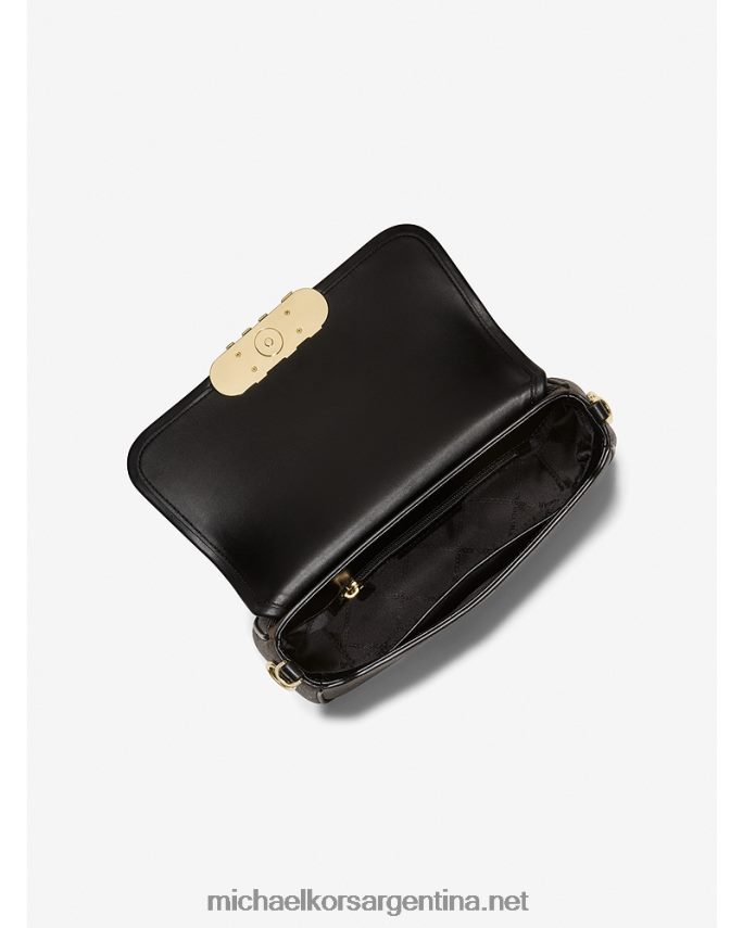 mujer marrón/negro bolsa de hombro Parker mediana con logo Michael Kors T46HB01322