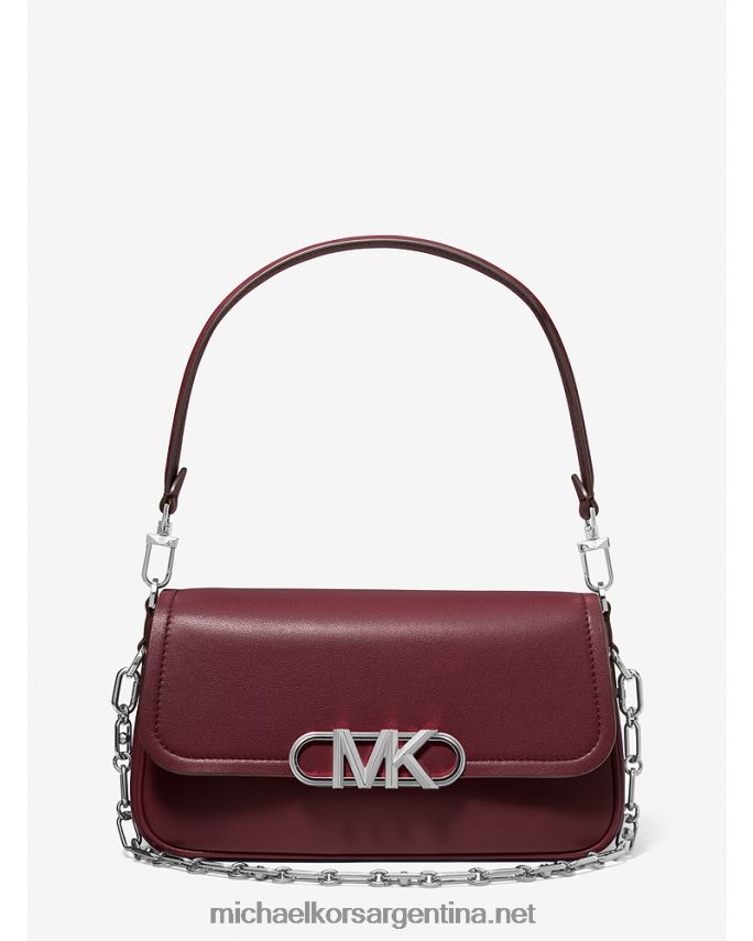 mujer merlot bolso de hombro parker mediano de piel Michael Kors T46HB01325