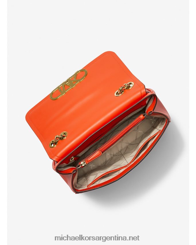 mujer naranja óptica bolso de hombro parker extragrande de piel Michael Kors T46HB01332