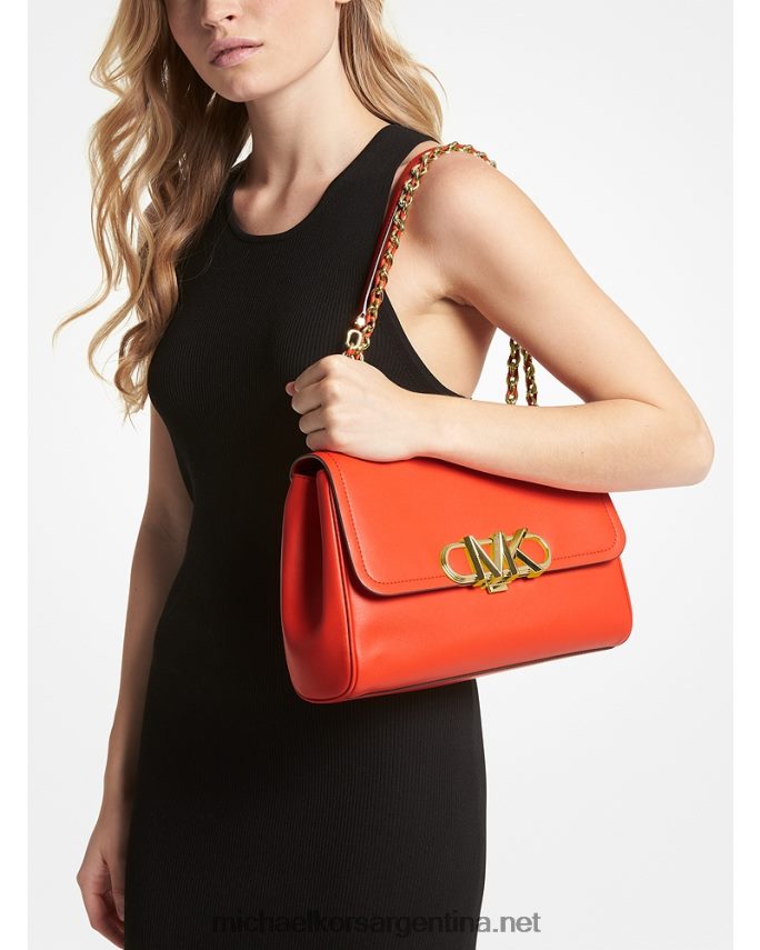 mujer naranja óptica bolso de hombro parker extragrande de piel Michael Kors T46HB01332