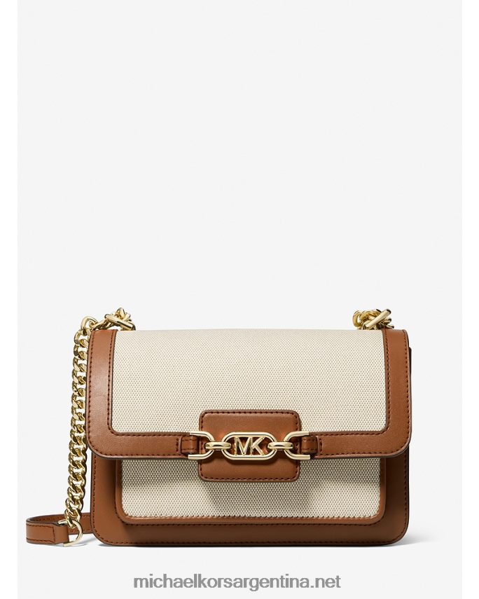 mujer natural/equipaje bolso de hombro heather grande de lona y piel sintética Michael Kors T46HB01294