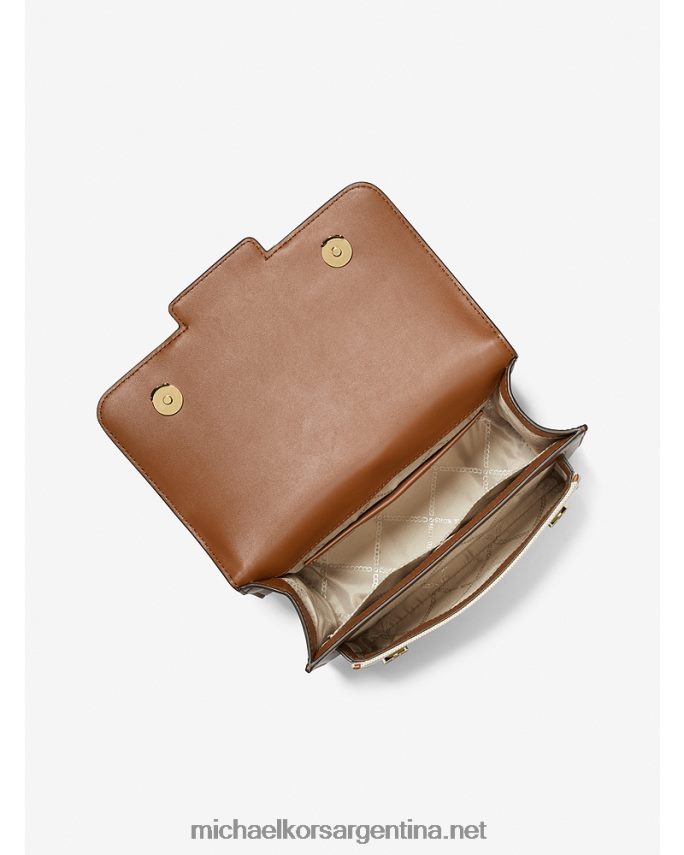 mujer natural/equipaje bolso de hombro heather grande de lona y piel sintética Michael Kors T46HB01294