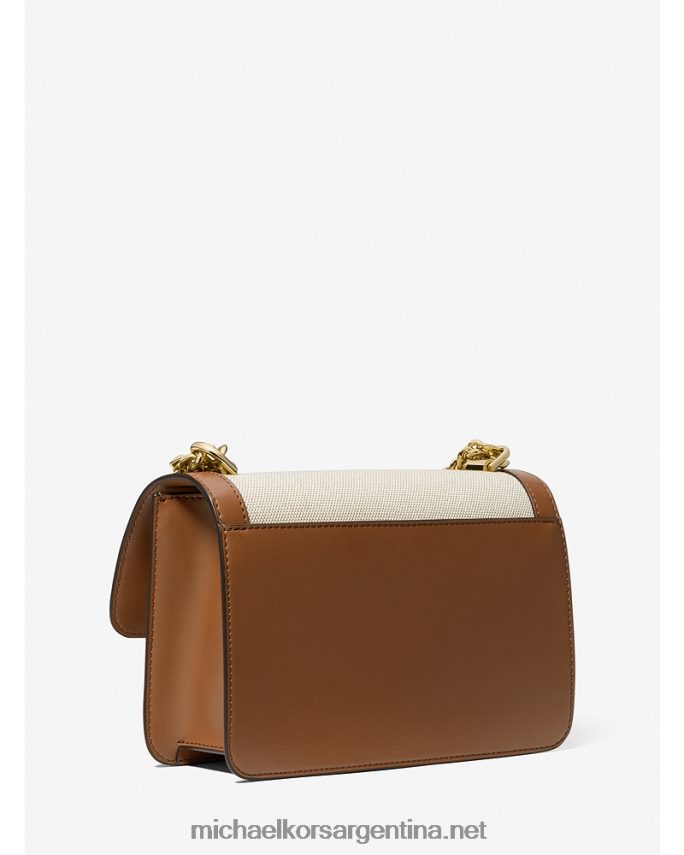 mujer natural/equipaje bolso de hombro heather grande de lona y piel sintética Michael Kors T46HB01294