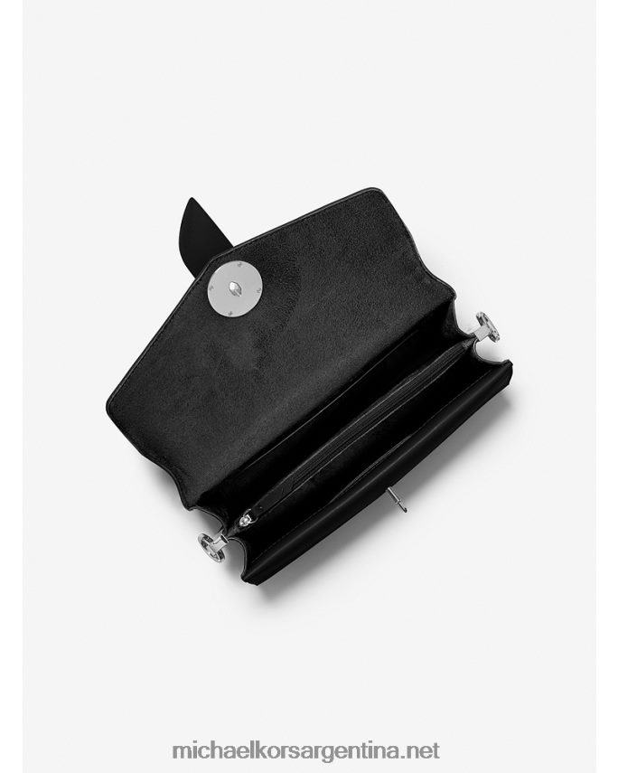 mujer negro bolsa de hombro Greenwich mediana de piel saffiano con tachuelas Michael Kors T46HB01339