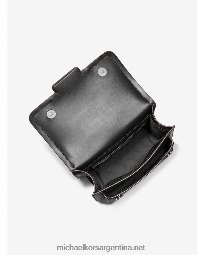 mujer negro bolso de hombro grande de piel jaspeada Michael Kors T46HB01313