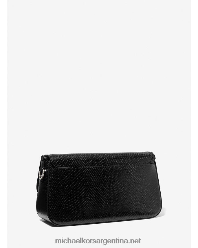 mujer negro bolso de hombro parker mediano de piel grabada con serpiente Michael Kors T46HB01368