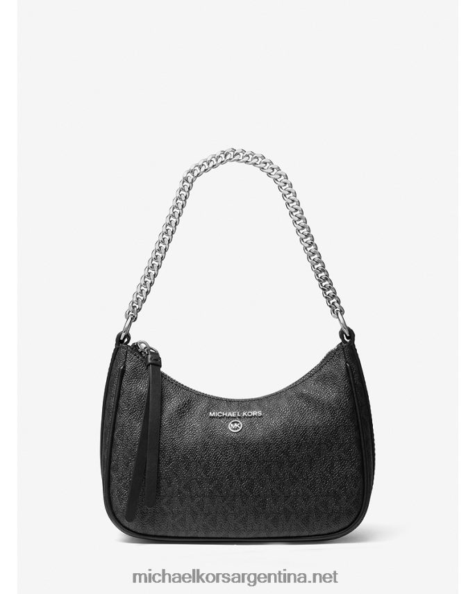 mujer negro bolso de mano pequeño con logo Michael Kors T46HB01353