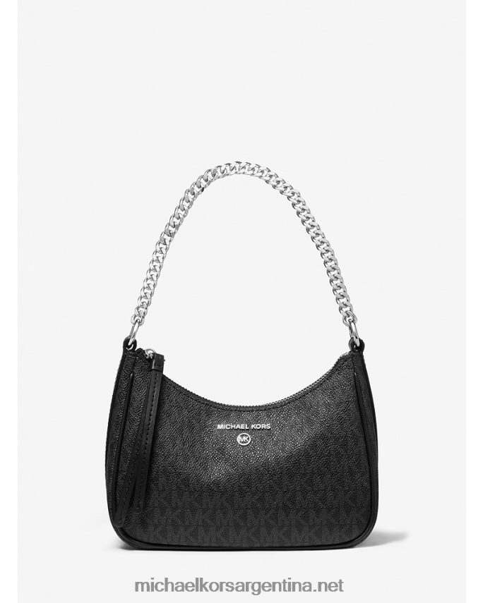 mujer negro bolso de mano pequeño con logo Michael Kors T46HB01355