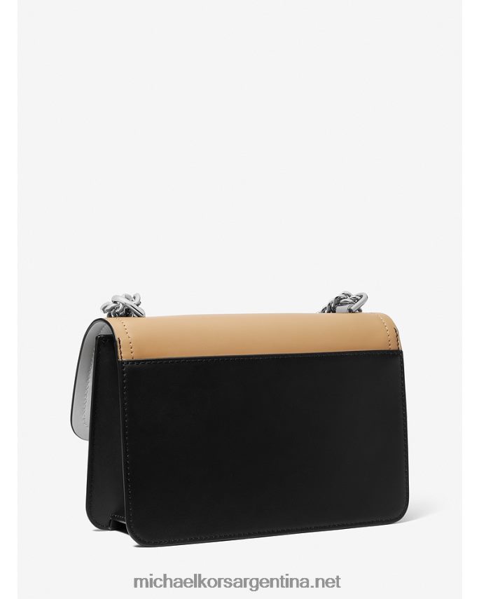 mujer negro/camello bolso de hombro heather grande con diseño colour block Michael Kors T46HB01295