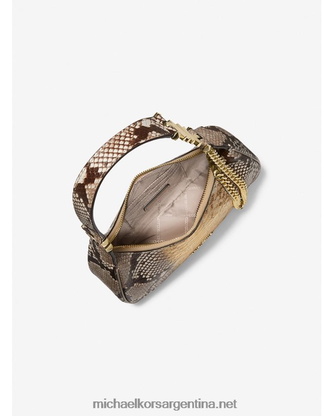 mujer oro pálido bolsa de hombro piper smallsnake Michael Kors T46HB01358