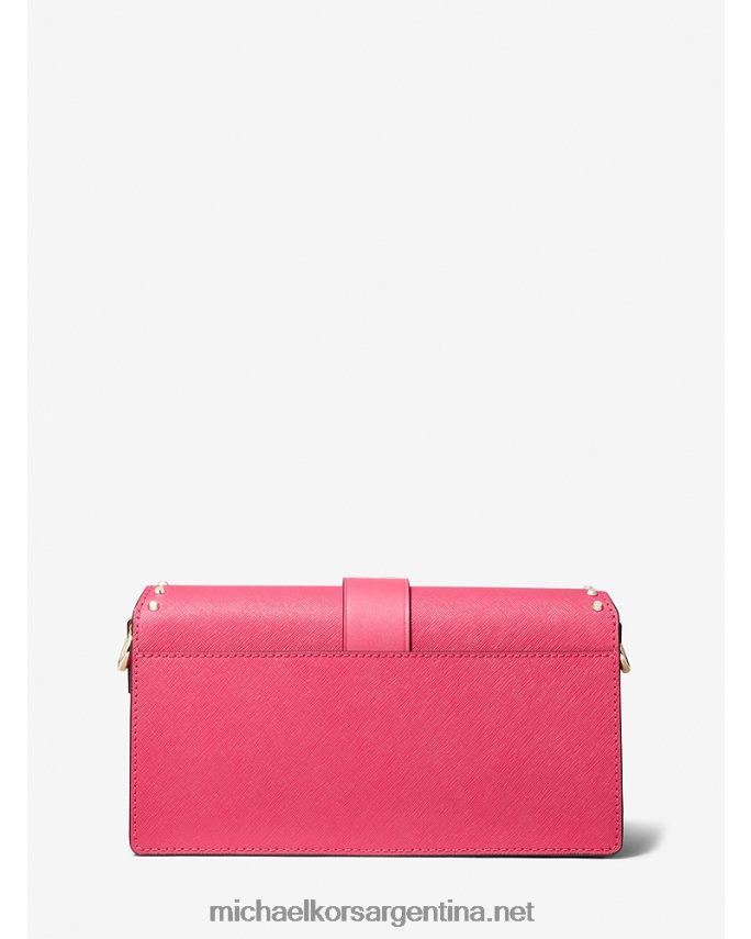 mujer rojo rubí bolsa de hombro Greenwich mediana de piel saffiano con tachuelas Michael Kors T46HB01385