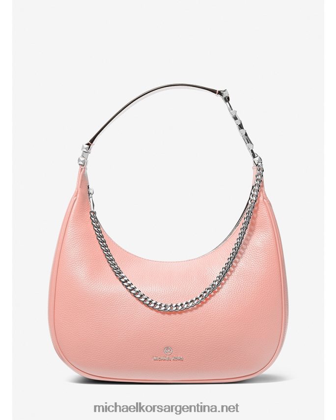 mujer rosa bolso de hombro piper grande de piel granulada Michael Kors T46HB01297