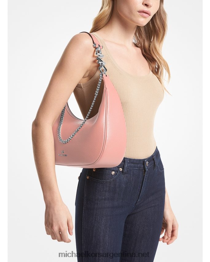 mujer rosa bolso de hombro piper grande de piel granulada Michael Kors T46HB01297