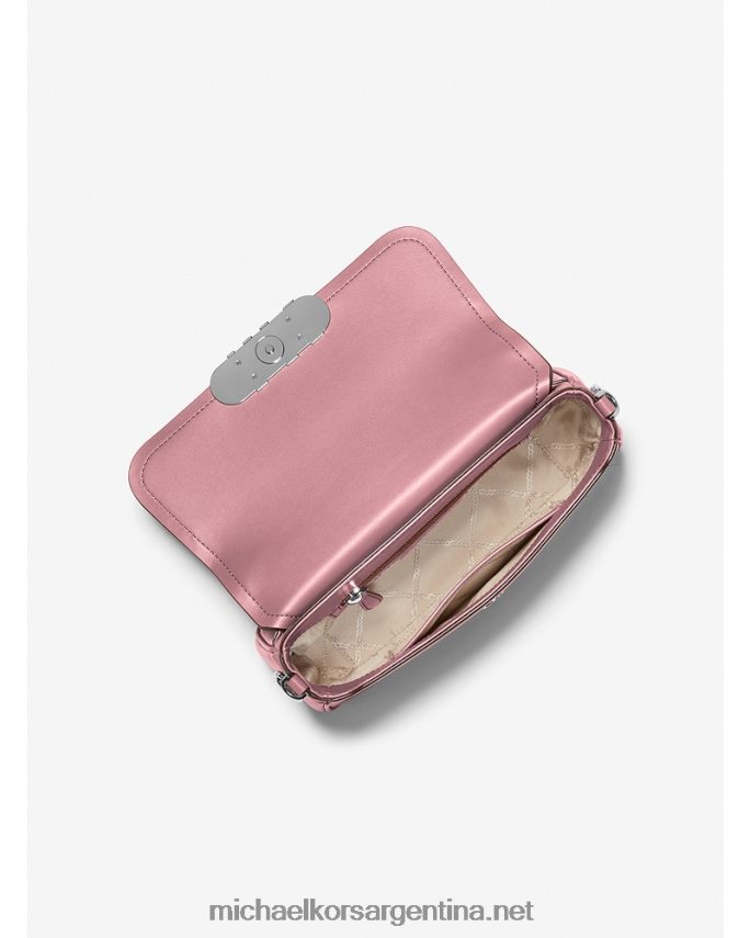 mujer rosa real bolso de hombro parker mediano de piel Michael Kors T46HB01326