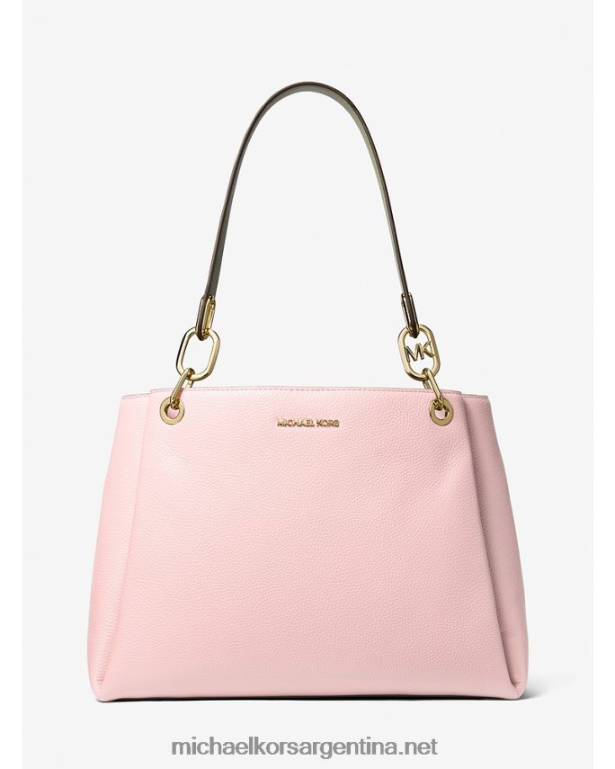 mujer rubor en polvo bolso de hombro trisha grande de piel granulada Michael Kors T46HB01321