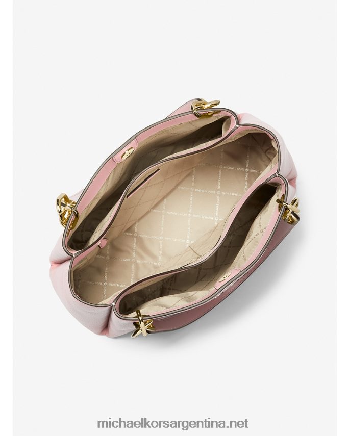 mujer rubor en polvo bolso de hombro trisha grande de piel granulada Michael Kors T46HB01321