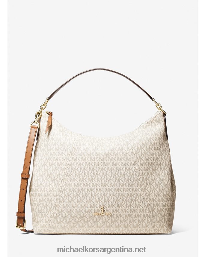 mujer vainilla/bellota bolso de hombro Sienna grande con logo Michael Kors T46HB01388