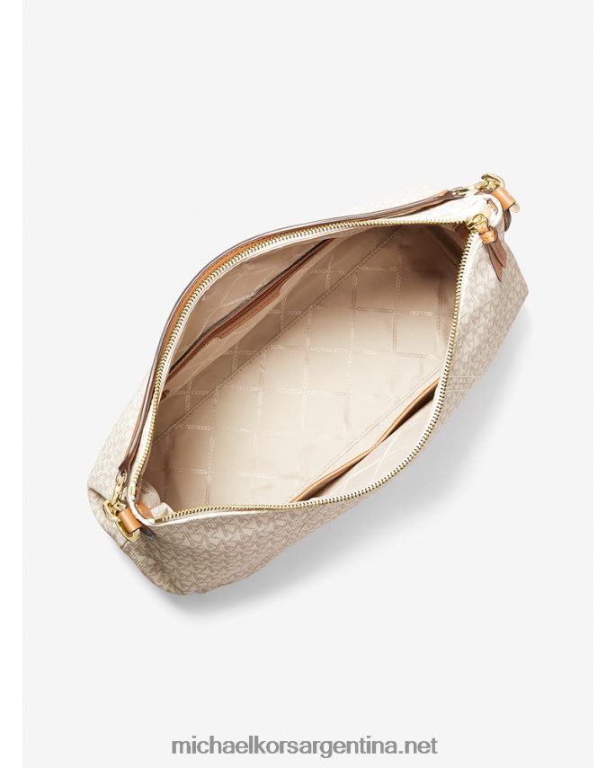 mujer vainilla/bellota bolso de hombro Sienna grande con logo Michael Kors T46HB01388