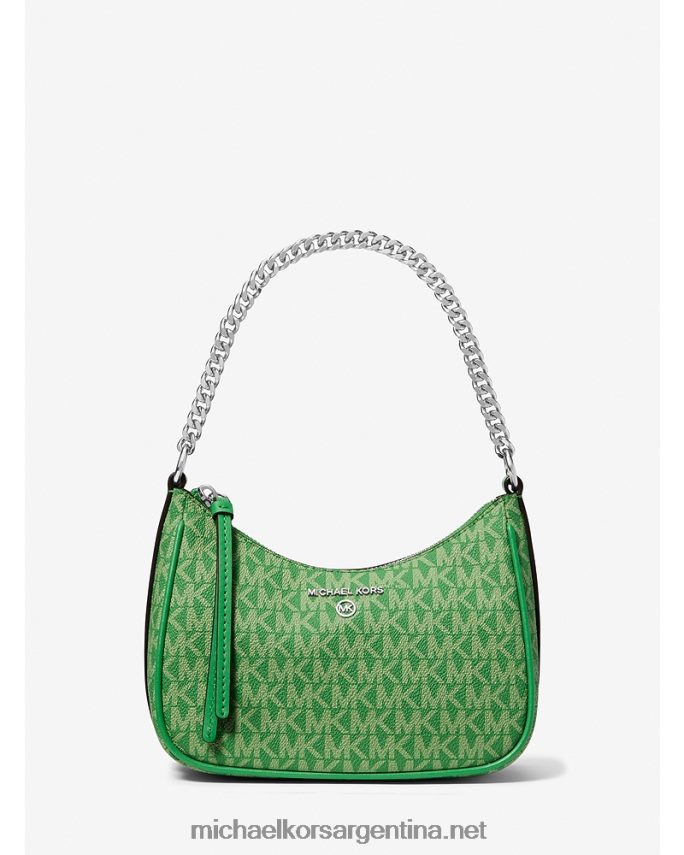 mujer verde palmera bolso de mano pequeño con logo Michael Kors T46HB01350