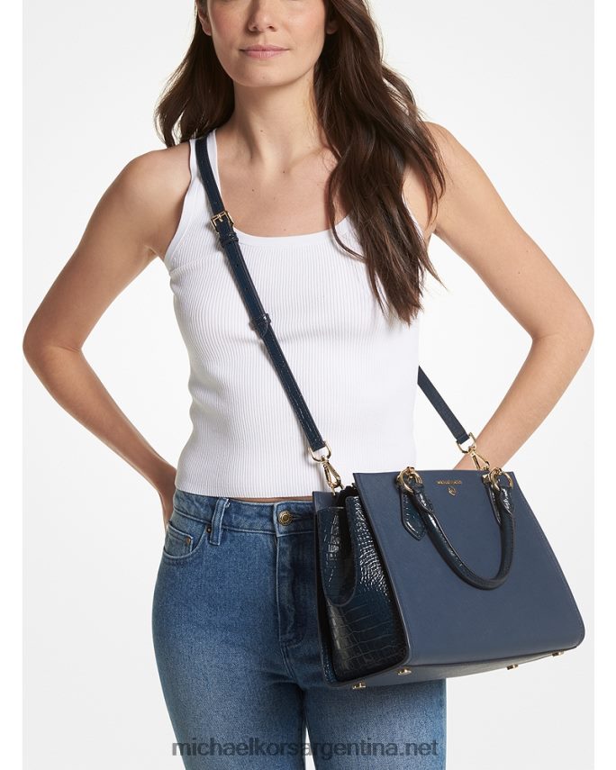 mujer Armada bolso satchel marilyn mediano de piel saffiano Michael Kors T46HB01400