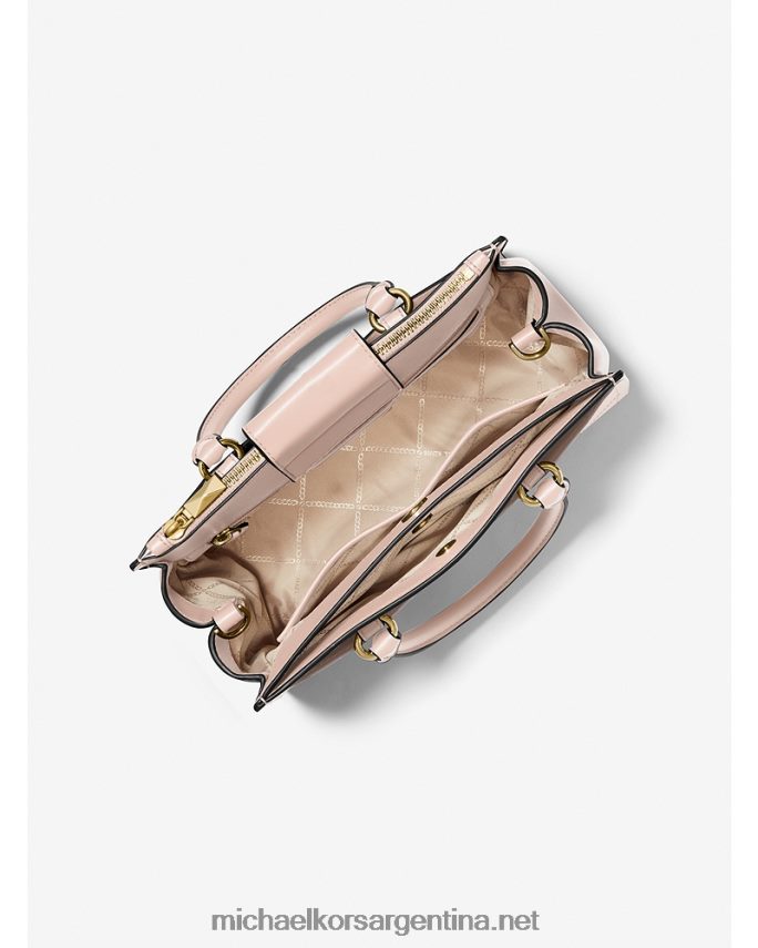 mujer Rosa suave bolso satchel everly mediano de piel saffiano Michael Kors T46HB01442
