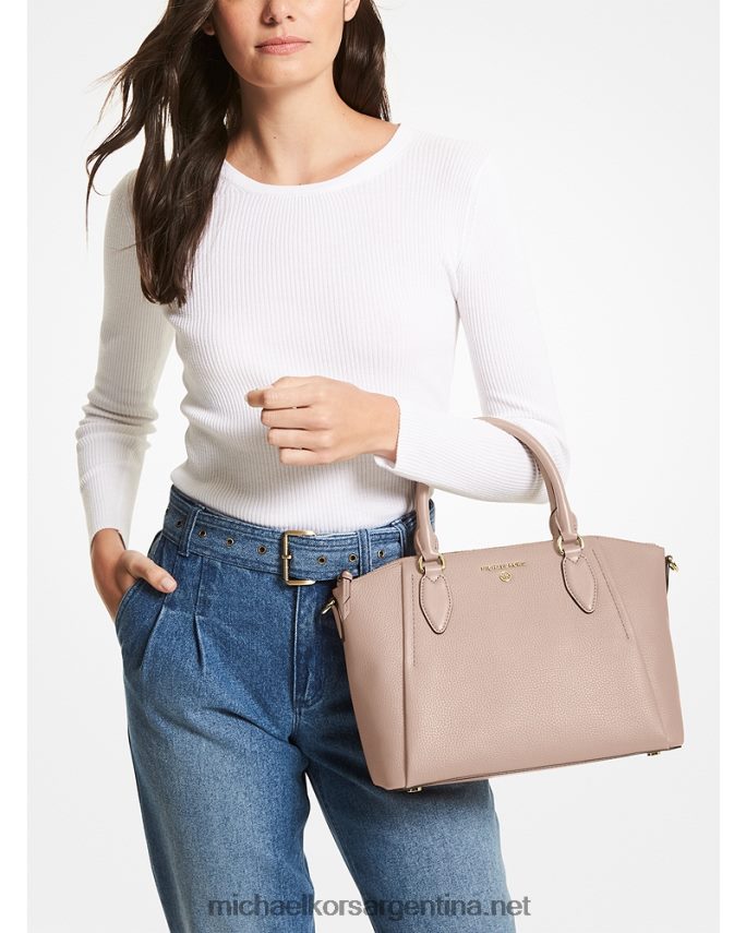 mujer Rosa suave bolso satchel sienna mediano de piel granulada Michael Kors T46HB01512