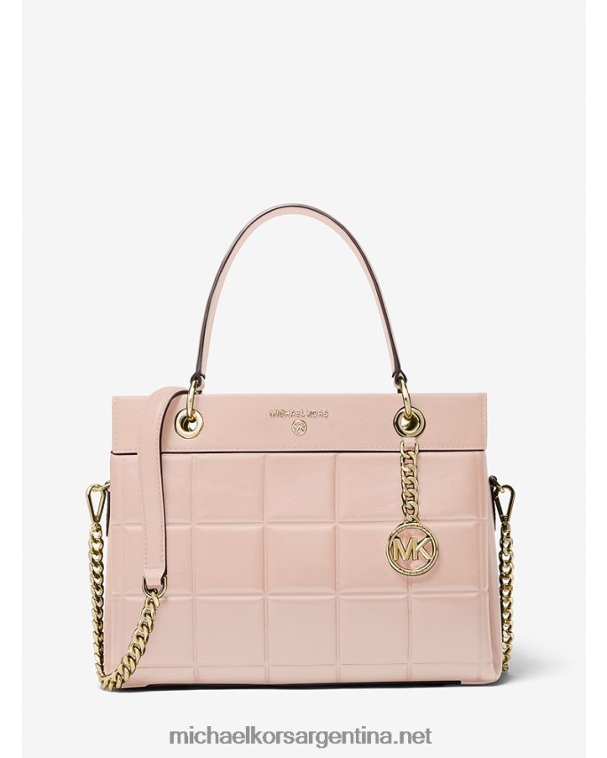 mujer Rosa suave bolso satchel susan mediano de piel acolchada Michael Kors T46HB01513