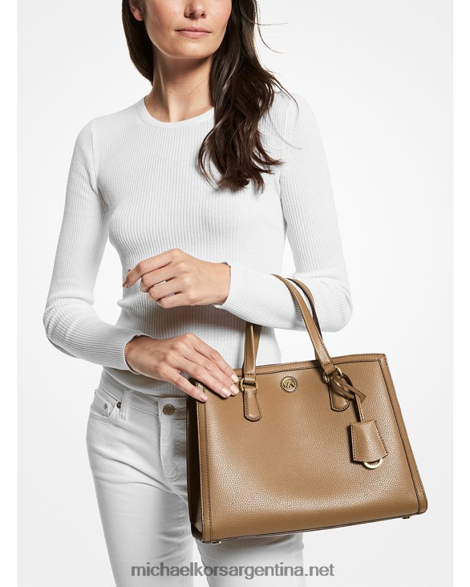 mujer cáscara bolso satchel mediano chantal de piel granulada Michael Kors T46HB01490