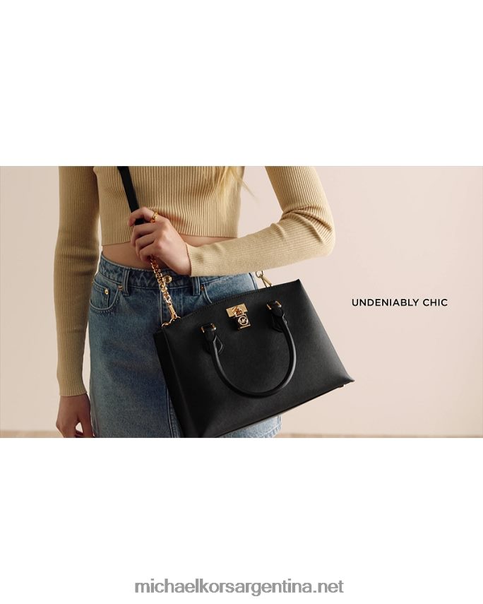 mujer camello bolso satchel mediano ruby ​​de piel saffiano Michael Kors T46HB01482