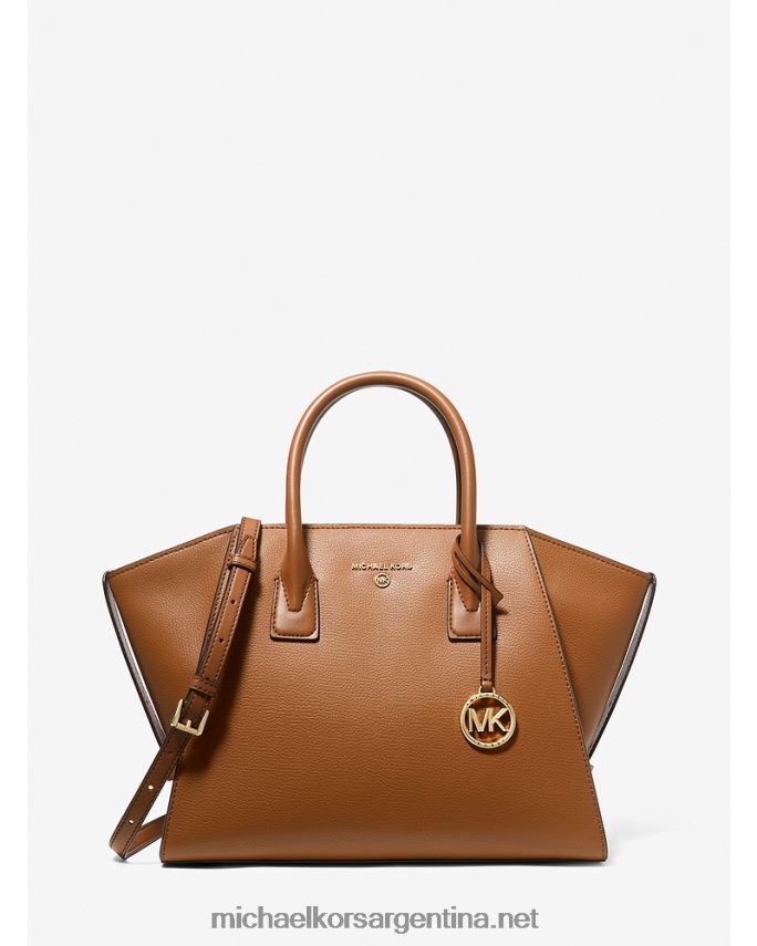 mujer equipaje bolso satchel avril grande de piel con cremallera superior Michael Kors T46HB01452