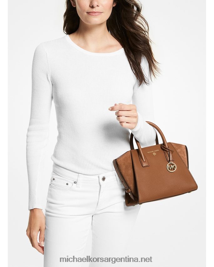 mujer equipaje bolso satchel avril pequeño de piel con cremallera superior Michael Kors T46HB01502