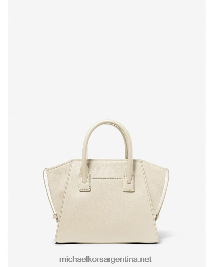 mujer es crema bolso satchel avril pequeño de piel con cremallera superior Michael Kors T46HB01501