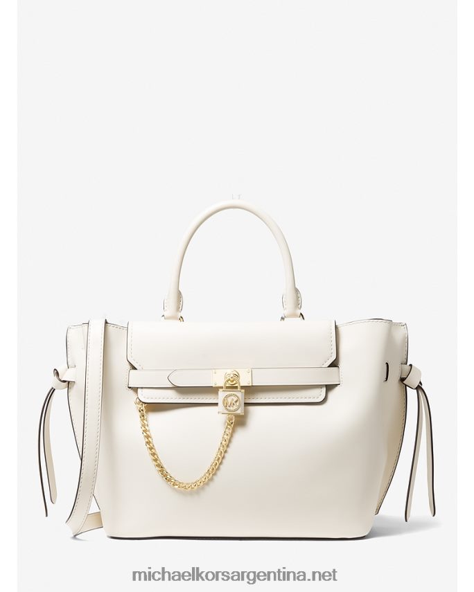 mujer es crema bolso satchel hamilton legacy grande de piel con cinturón Michael Kors T46HB01470