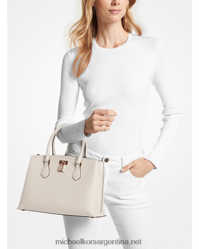 mujer es crema bolso satchel mediano ruby ​​de piel saffiano Michael Kors T46HB01477