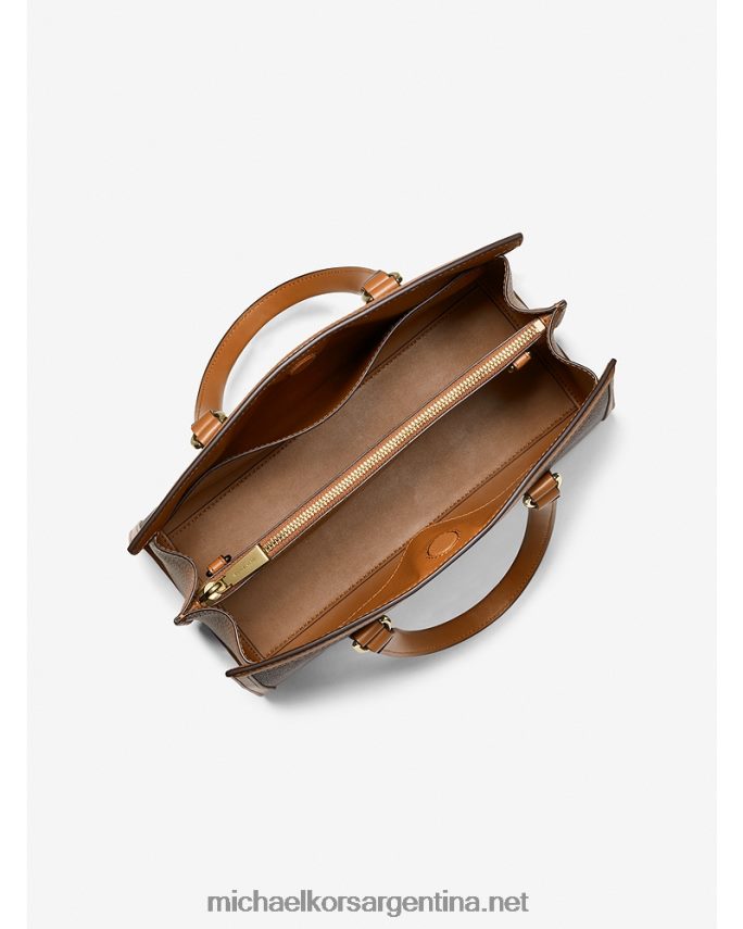 mujer marrón/bellota bolso satchel Chantal mediano con logo Michael Kors T46HB01416