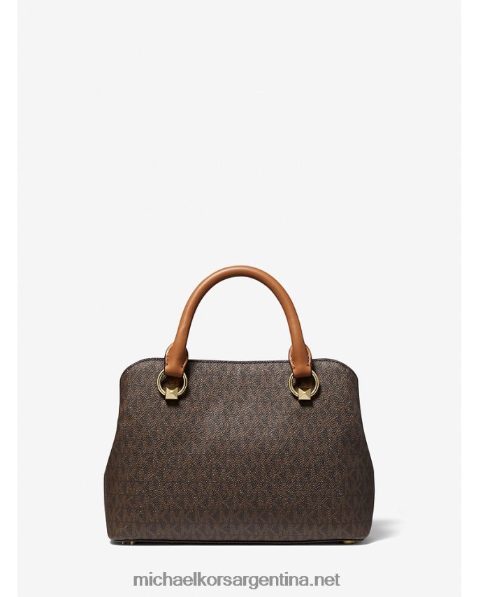 mujer marrón/bellota cartera Edith pequeña con logo Michael Kors T46HB01455