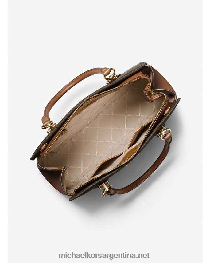 mujer marrón/bellota cartera marilyn grande con logo Michael Kors T46HB01393