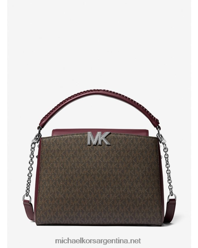 mujer merlot cartera karlie mediana con logo Michael Kors T46HB01486