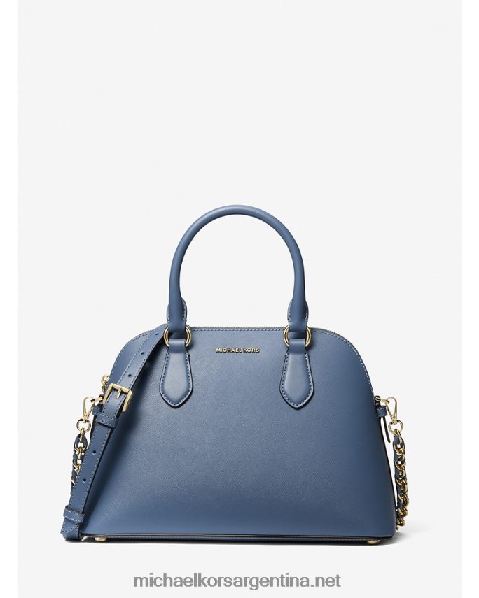 mujer mezclilla bolso satchel veronica mediano de piel saffiano Michael Kors T46HB01439