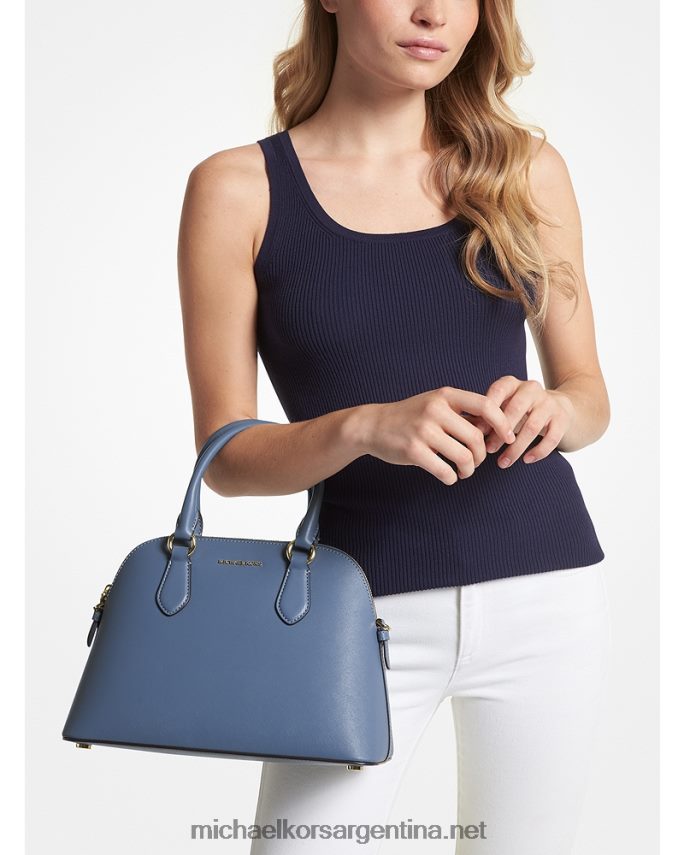 mujer mezclilla bolso satchel veronica mediano de piel saffiano Michael Kors T46HB01439