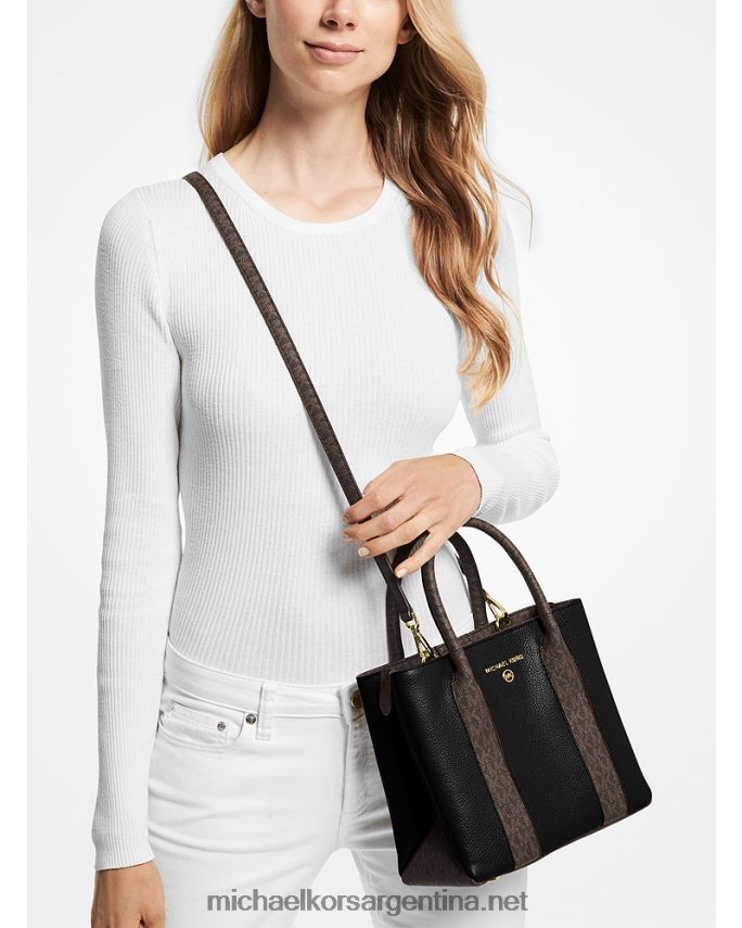 mujer negro bolso messenger austin mediano de piel granulada Michael Kors T46HB01478