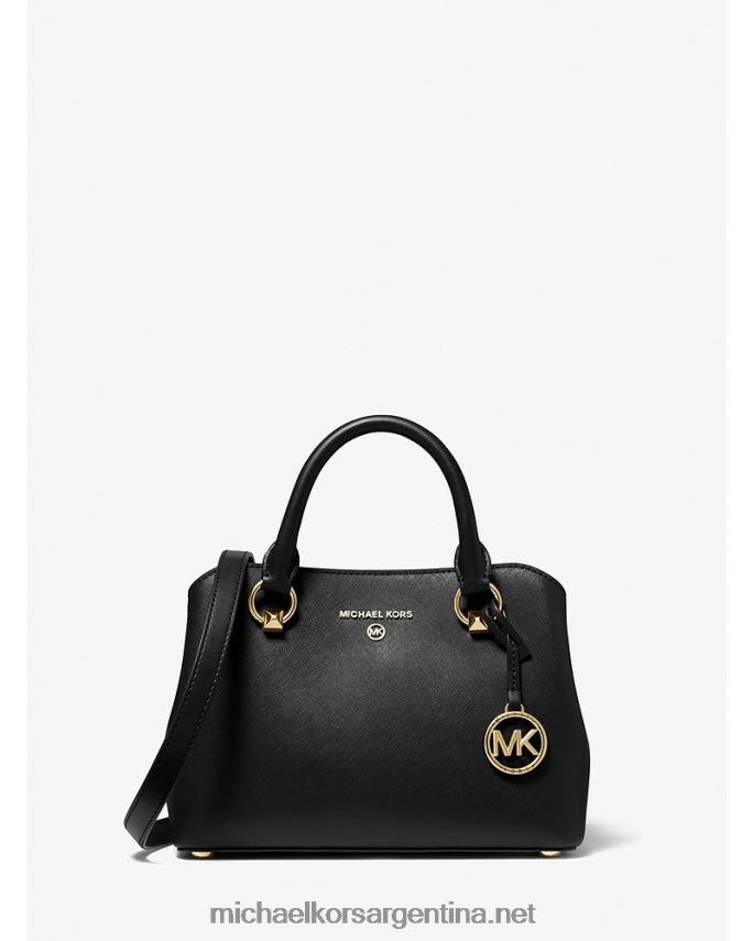 mujer negro bolso satchel edith pequeño de piel saffiano Michael Kors T46HB01462