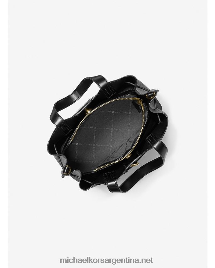 mujer negro bolso satchel emilia pequeño con logo Michael Kors T46HB01420
