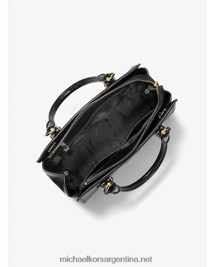 mujer negro bolso satchel marilyn mediano de piel saffiano Michael Kors T46HB01403