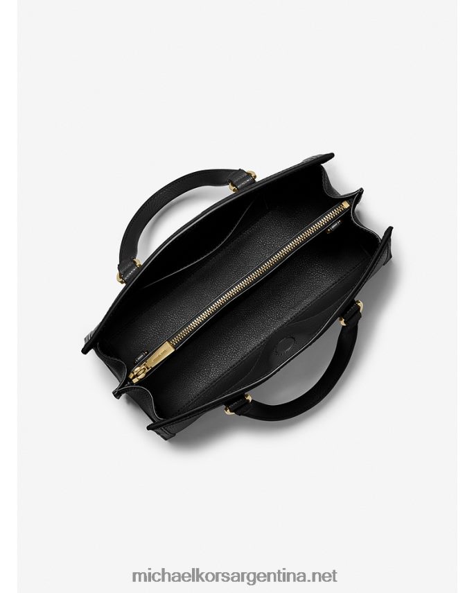 mujer negro bolso satchel mediano chantal de piel granulada Michael Kors T46HB01493