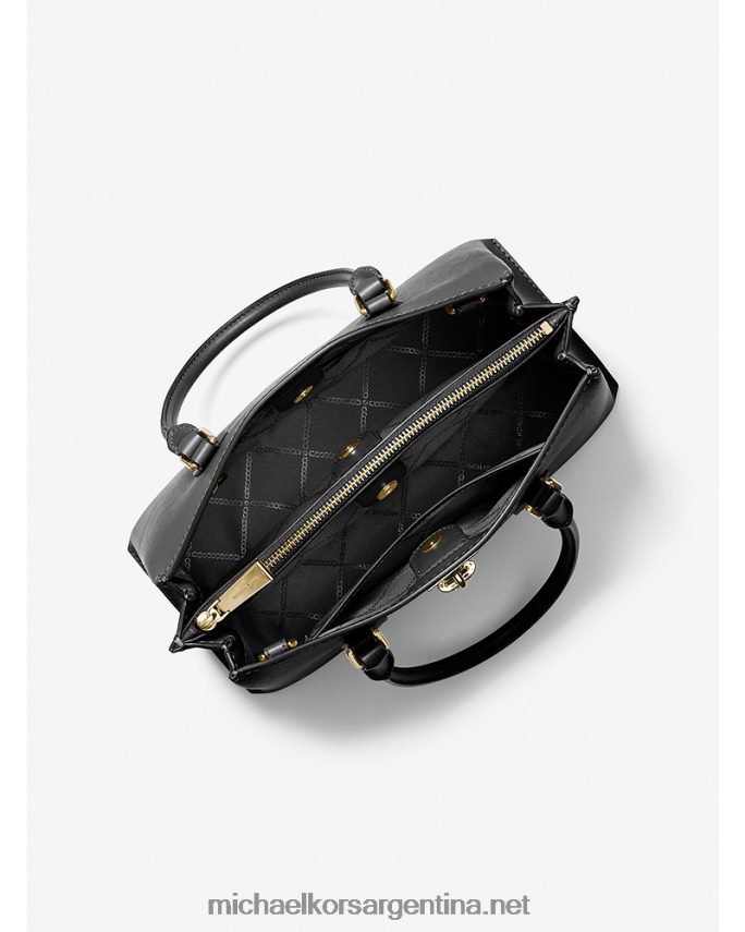 mujer negro bolso satchel mediano ruby ​​de piel saffiano Michael Kors T46HB01483